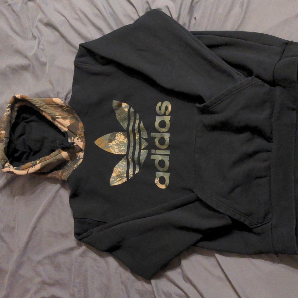 Camo Adidas Hoodie Large
